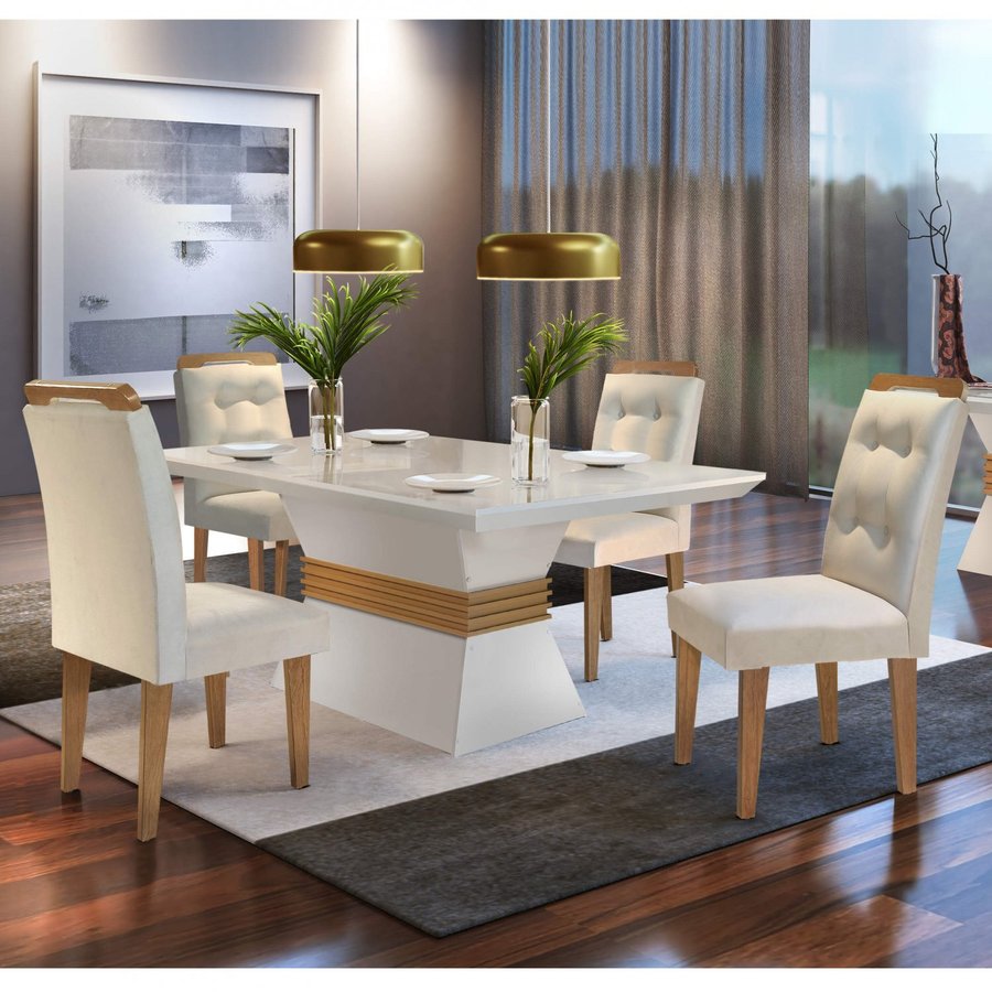Mesa com quatro lugares, compacta e essencial para sua casa, não perca essa matéria que vai te ajudar a escolher sua mesa de quatro lugares.