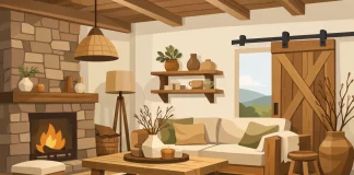 Decoração rústica com madeira: como usar em casa com equilíbrio