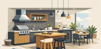Área gourmet compacta: móveis e medidas certas area-gourmet-compacta-moveis-medida