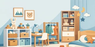 Móveis infantis para organização do quarto