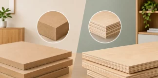 MDF versus compensado: qual é melhor para móveis?